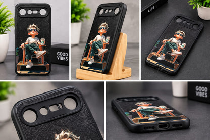 Vivo X300 FE Cool Boy Lifestyle Graphic Premium Phone Case – Black
