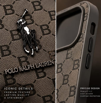 iPhone 16 Pro Max Premium Polo Ralph Lauren Style Luxury Protective Case