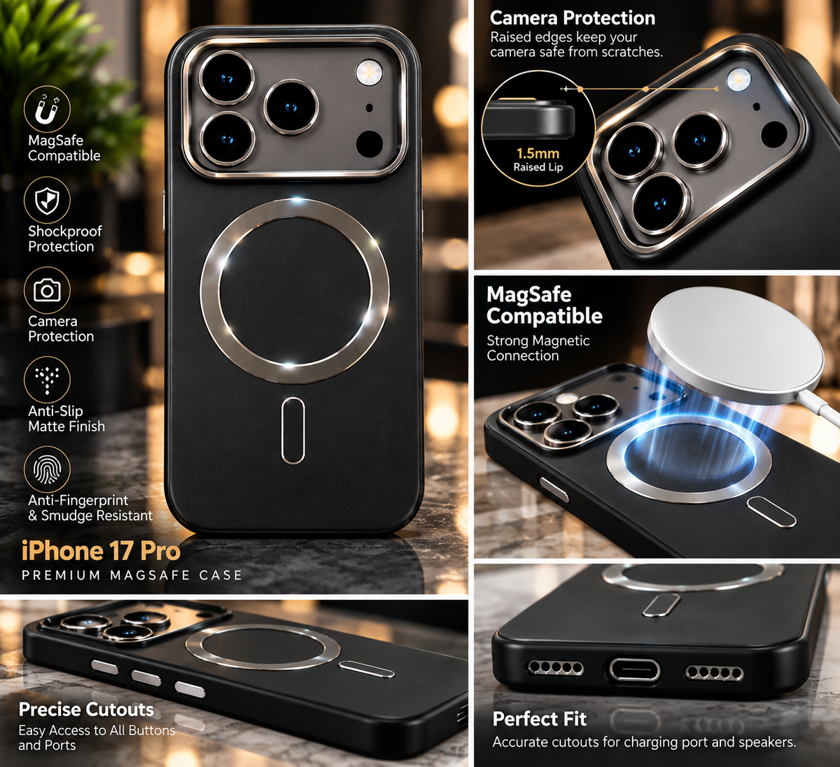 iPhone 17 Pro Premium Matte Protective Case
