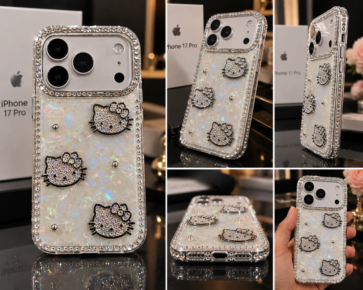 iPhone 17 Pro Luxury Crystal Bling Case