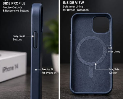 iPhone 14 MagSafe Slim Matte Compatible Shockproof Case
