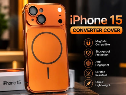 iPhone 15 Converter Cover MagSafe Compatible Shockproof Protective Case