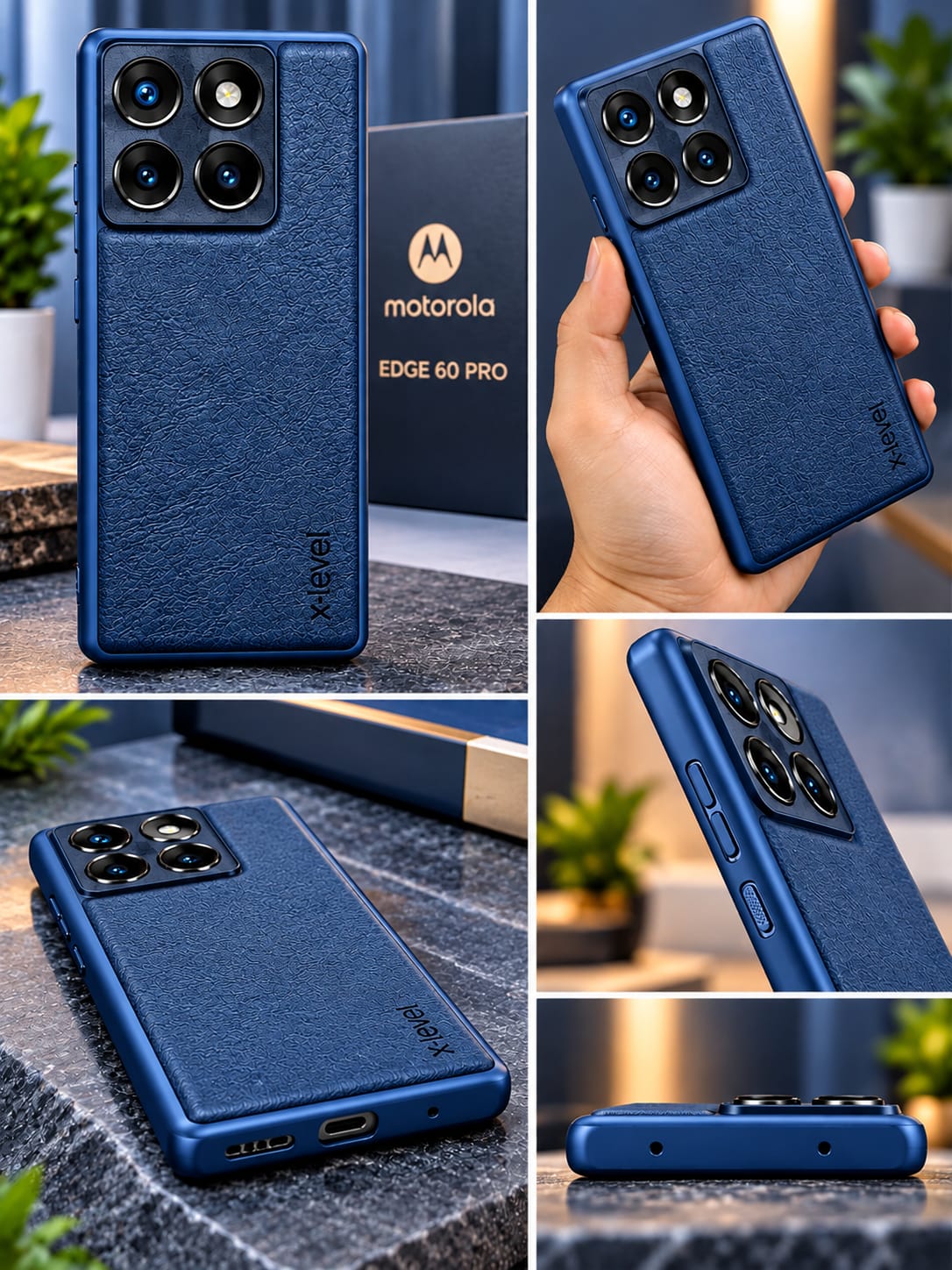 Motorola Edge 60 Pro Luxury Premium Leather Case