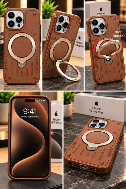 iPhone 15 Pro Max Ring Holder Magnetic Phone Case