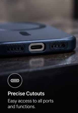 iPhone 15 Pro MagSafe Slim Matte Compatible Shockproof Case