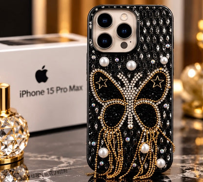 iPhone 15 Pro Max Luxury Butterfly Crystal Bling Case