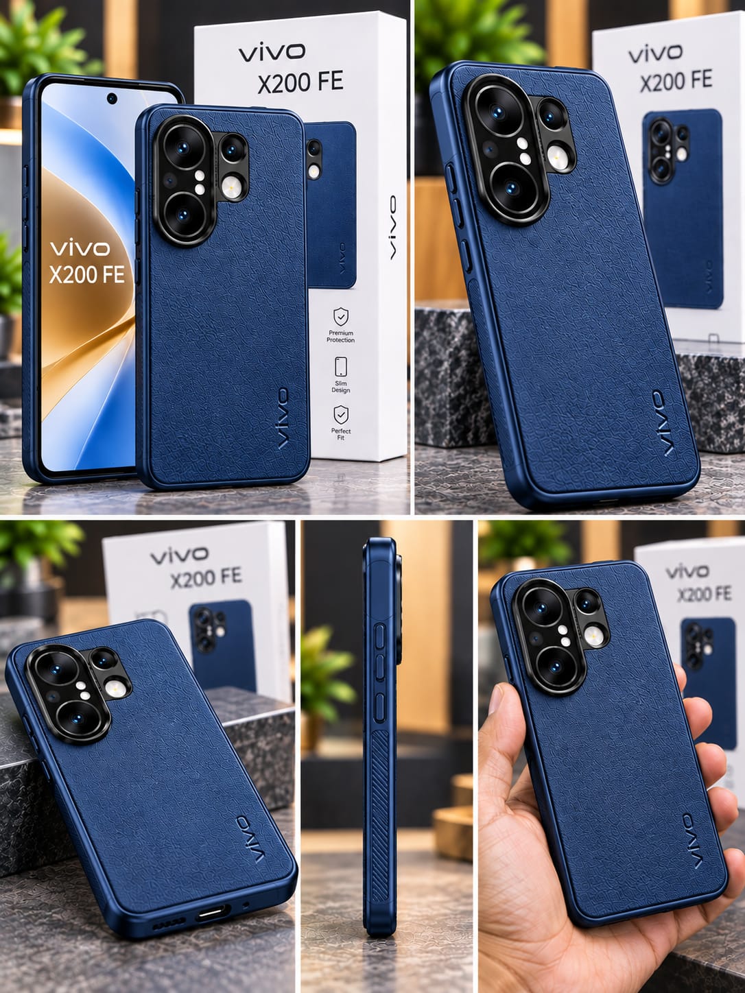 Vivo X200 FE  Luxury Premium Leather Case