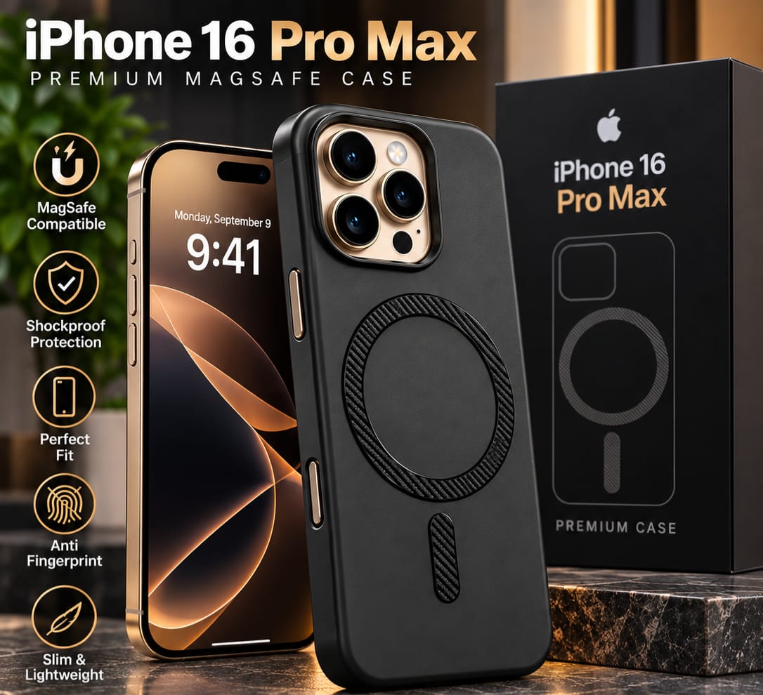 iPhone 16 Pro Max MagSafe Slim Matte Compatible Shockproof Case