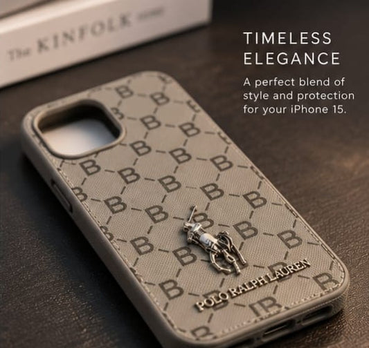 iPhone 15 Premium Polo Ralph Lauren Style Luxury Protective Case