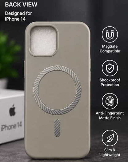 iPhone 14 MagSafe Slim Matte Compatible Shockproof Case