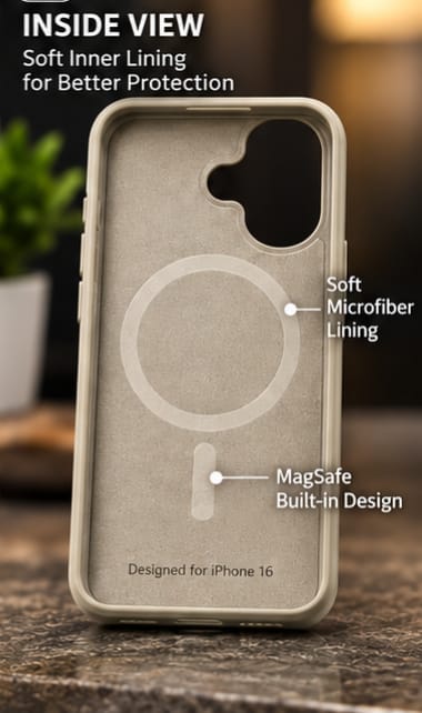 iPhone 16 MagSafe Slim Matte Compatible Shockproof Case