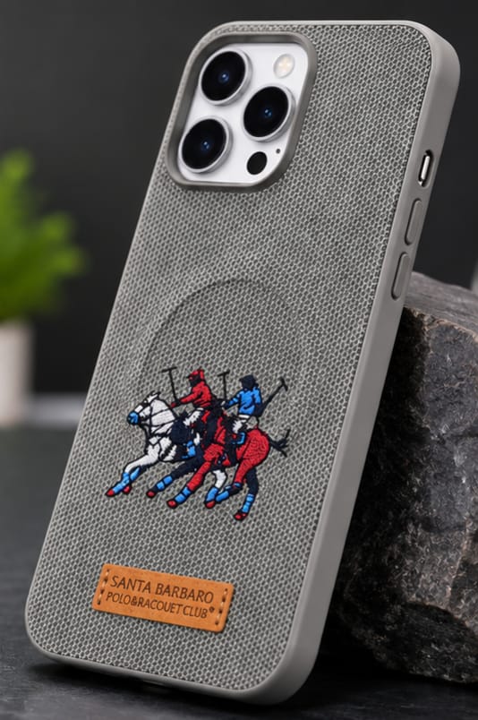 iPhone 16 Pro Max Luxury Polo Horse Leather Case