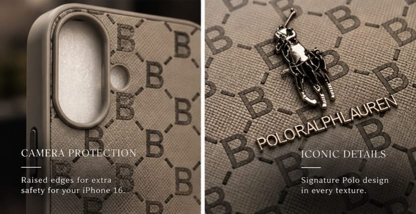 iPhone 16 Premium Polo Ralph Lauren Style Luxury Protective Case