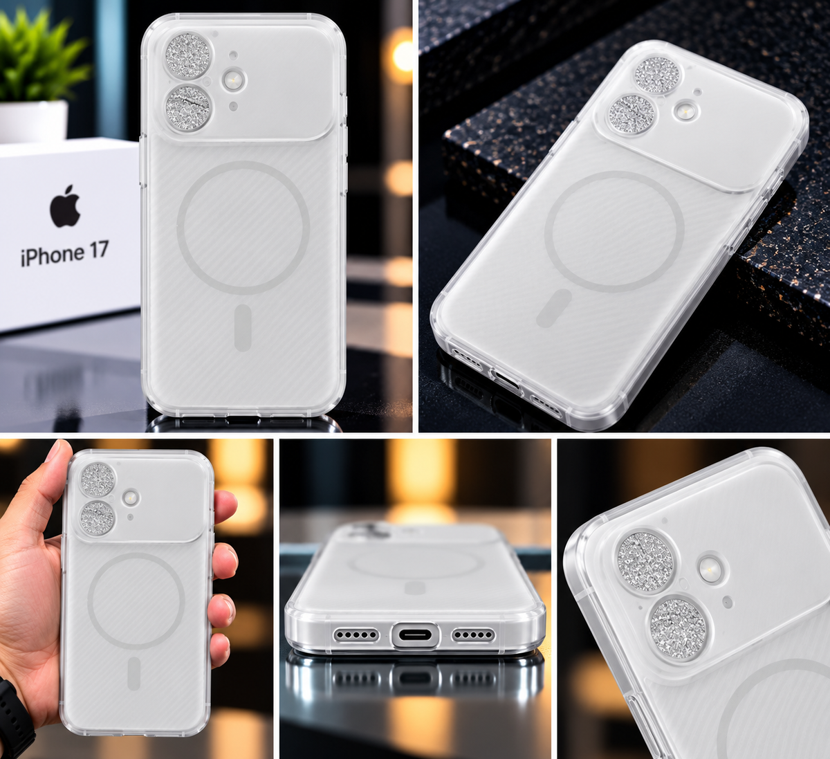 iPhone 17 Transparent Airbag Case