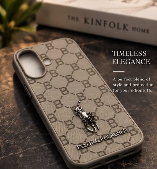iPhone 16 Premium Polo Ralph Lauren Style Luxury Protective Case