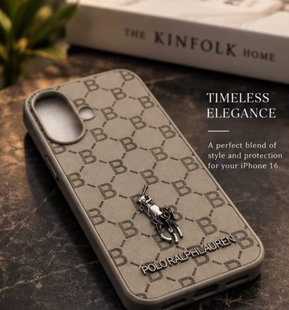 iPhone 16 Premium Polo Ralph Lauren Style Luxury Protective Case