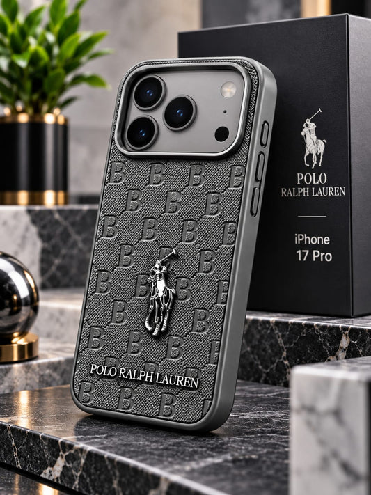 iPhone 17 Pro Max Premium Polo Ralph Lauren Style Luxury Protective Case