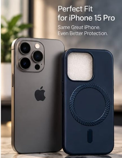iPhone 15 Pro MagSafe Slim Matte Compatible Shockproof Case