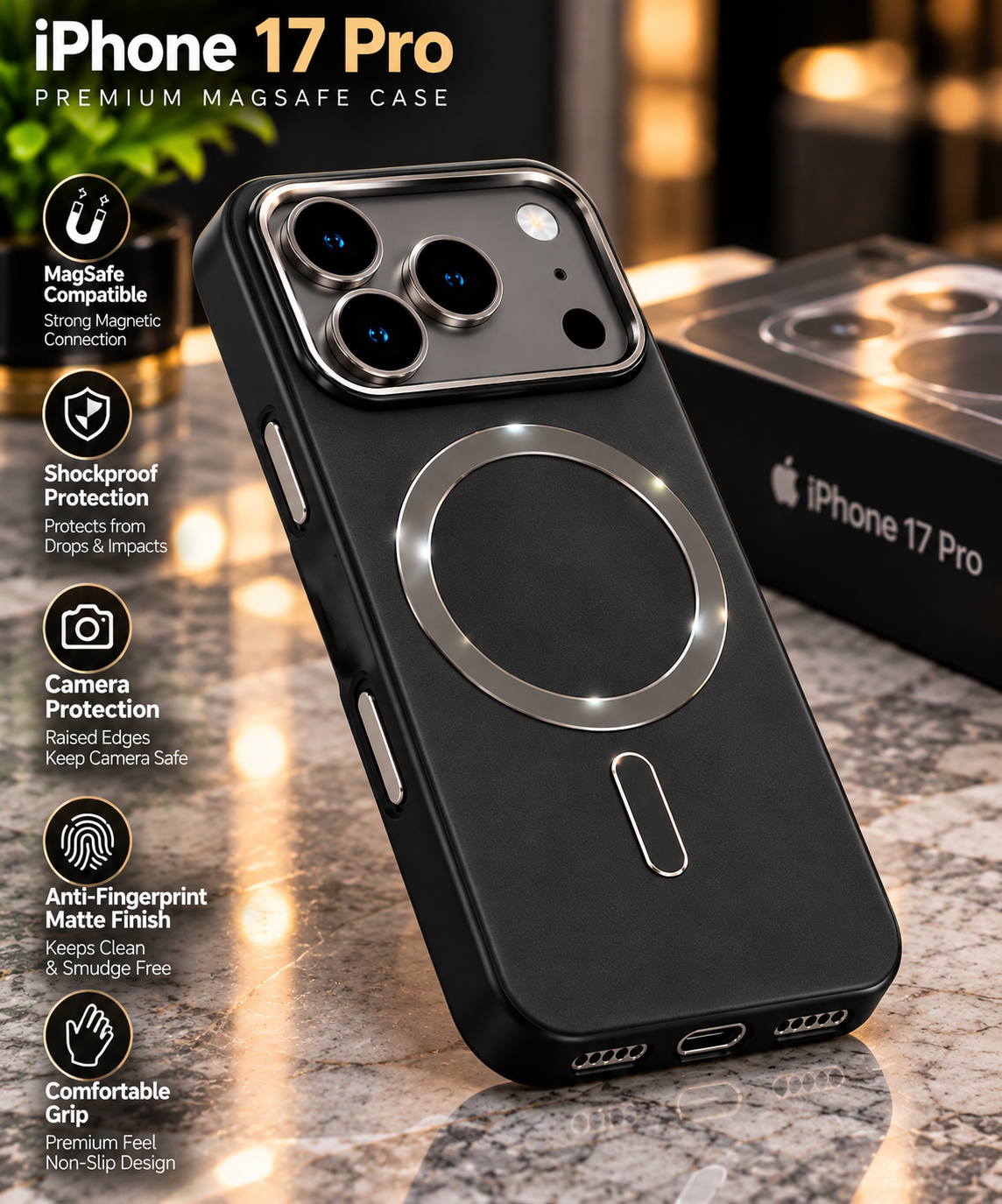 iPhone 17 Pro Premium Matte Protective Case