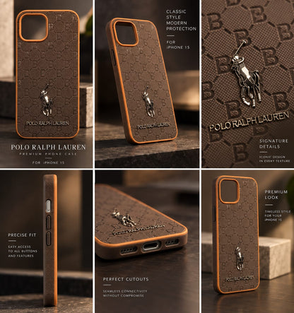 iPhone 15 Premium Polo Ralph Lauren Style Luxury Protective Case
