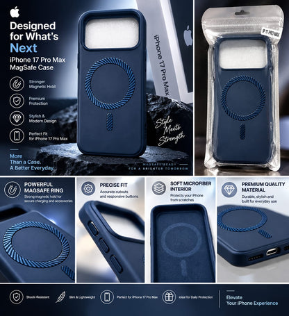 iPhone 17 Pro Max MagSafe Slim Matte Compatible Shockproof Case