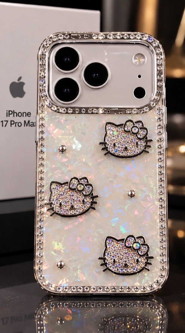iPhone 17 Pro Max Luxury Crystal Bling Case
