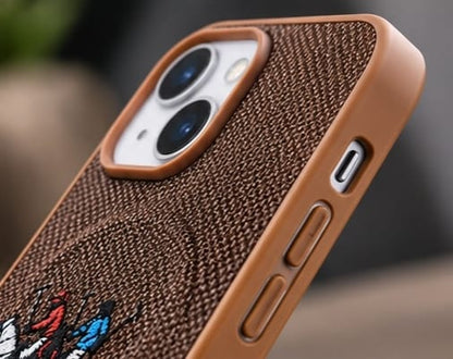 iPhone 15  Luxury Polo Horse Leather Case