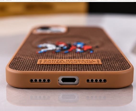 iPhone 15  Luxury Polo Horse Leather Case
