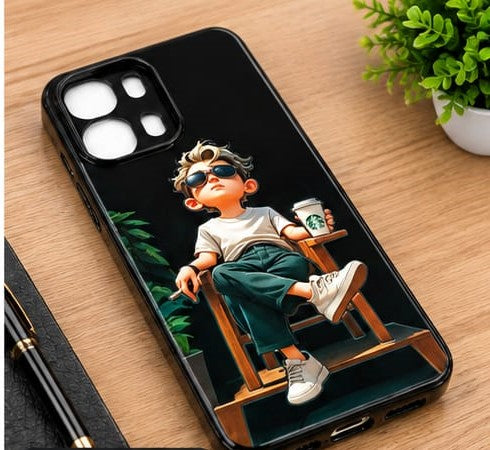 OPPO A6 Pro Cool Boy Lifestyle Graphic Premium Phone Case – Black