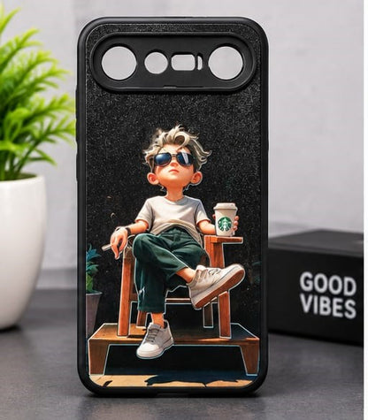 Vivo X300 FE Cool Boy Lifestyle Graphic Premium Phone Case – Black