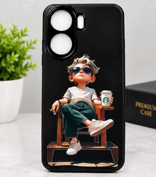 Vivo T5 Pro Cool Boy Lifestyle Graphic Premium Phone Case – Black