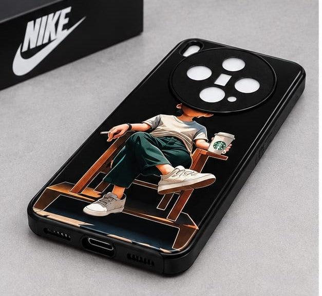 Vivo X300 Cool Boy Lifestyle Graphic Premium Phone Case – Black