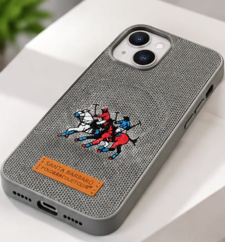 iPhone 15  Luxury Polo Horse Leather Case