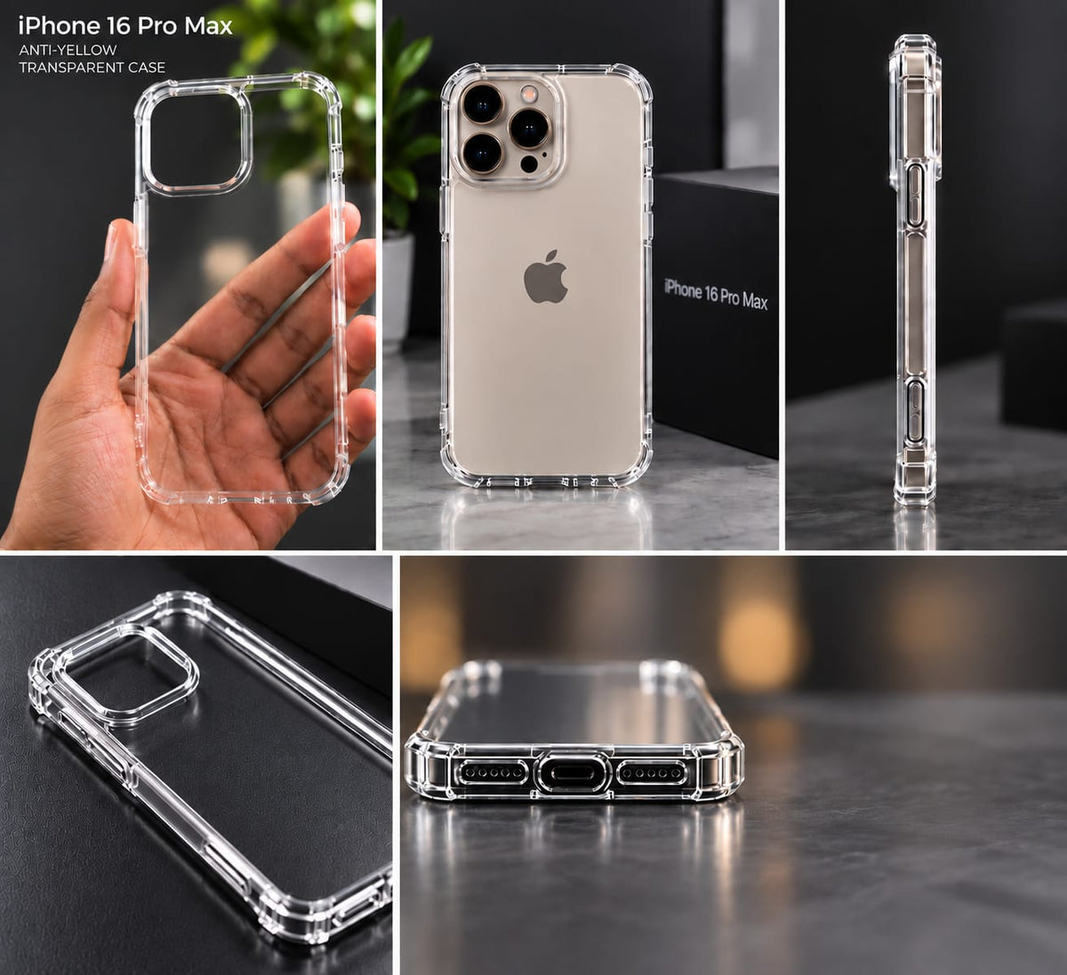 iPhone 16 / 16Pro / 16Pro Max Anti Yellow Smart Case