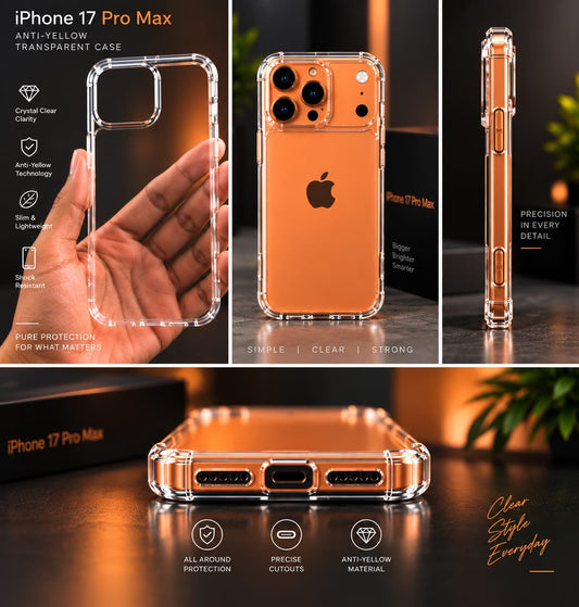 iPhone 17Pro / 17 Pro Max Anti Yellow Smart Case