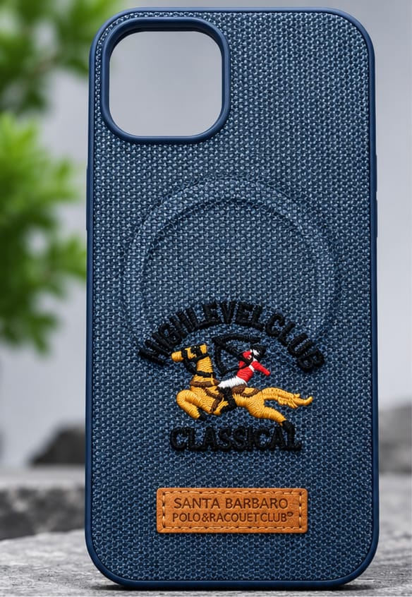 iPhone 15  Luxury Polo Horse Leather Case