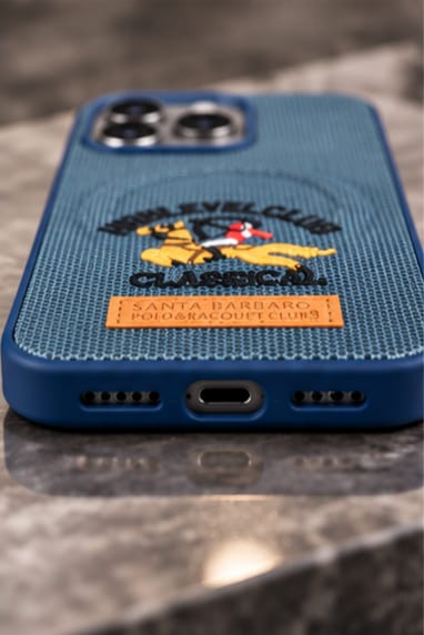 iPhone 15 Pro Luxury Polo Horse Leather Case