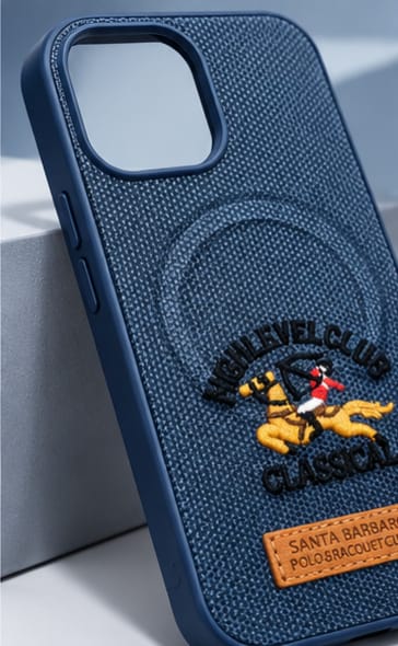 iPhone 15  Luxury Polo Horse Leather Case