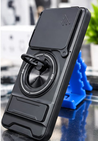 Motorola Edge 60 Fusion 360° Rotating Magnetic Ring Stand Phone Case