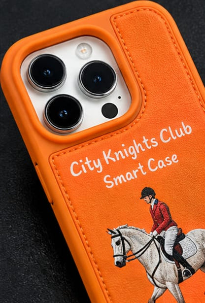 IPhone 16 Pro City knight Club Smart Case 🏇
