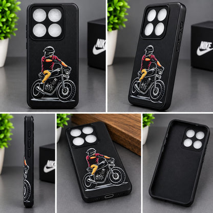 Motorola Edge70 Pro Stylish Biker Graphic Premium Phone Case