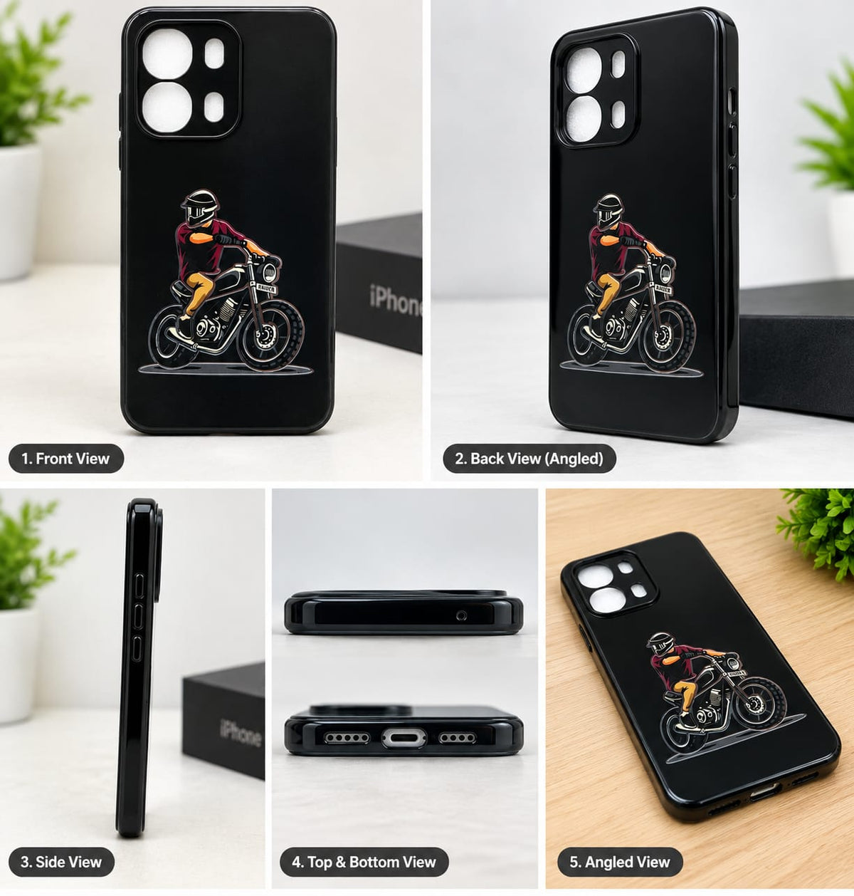 OPPO A6 Pro Stylish Biker Graphic Premium Phone Case