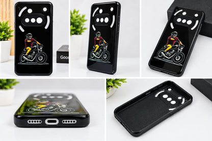 Nothing Phone 3a Stylish Biker Graphic Premium Phone Case