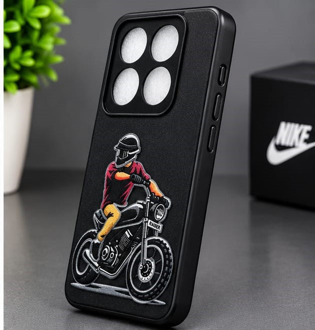Motorola Edge70 Pro Stylish Biker Graphic Premium Phone Case