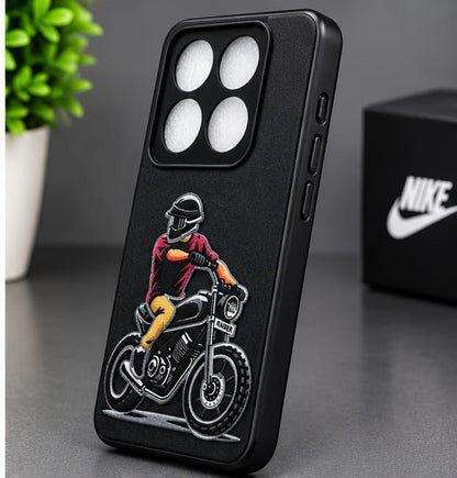 Motorola Edge70 Pro Stylish Biker Graphic Premium Phone Case