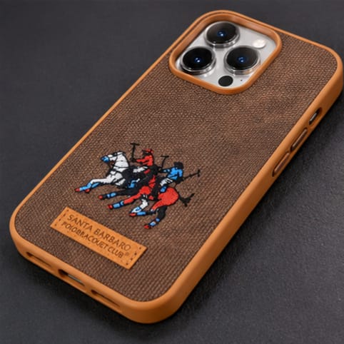 iPhone 15 Pro Luxury Polo Horse Leather Case