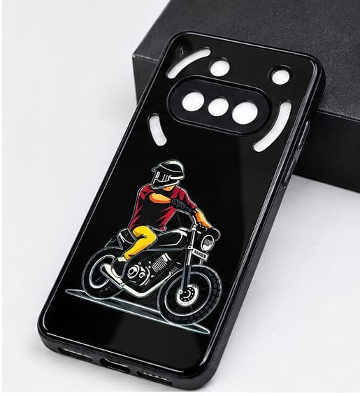 Nothing Phone 3a Stylish Biker Graphic Premium Phone Case