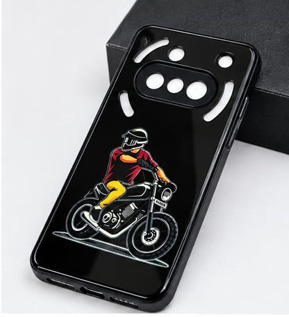 Nothing Phone 3a Stylish Biker Graphic Premium Phone Case