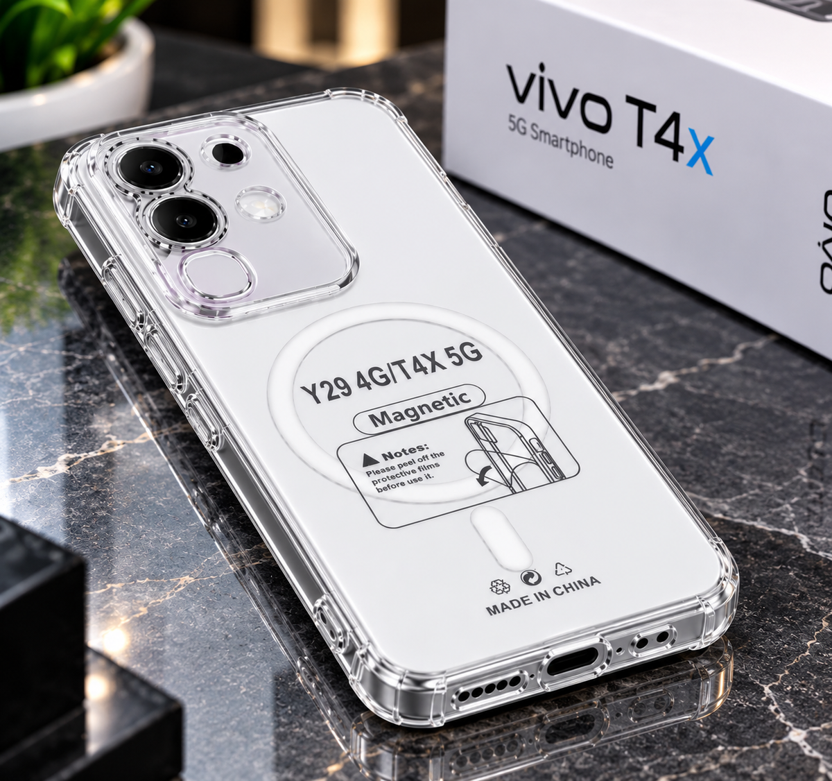Vivo T4X Anti Yellow Smart Case