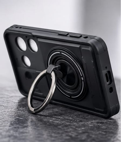 Vivo T4X 360° Rotating Magnetic Ring Stand Phone Case